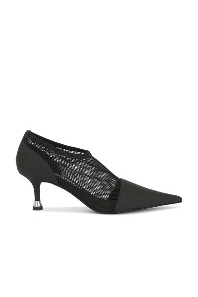 Alexander Wang Fei Mesh Pointed Toe Bootie In Black