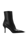 Alexander Wang Ferrara Pointed-toe Leather Boots In Black