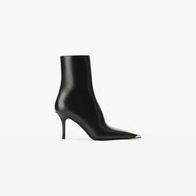 Alexander Wang Ferrara Zip Boot In Leather  85mm In Black