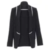 Alexander Wang Fish Wise Cut Out Long Blazer Jacket In Black