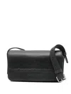 Alexander Wang Flap Leather Crossbody Bag In Black