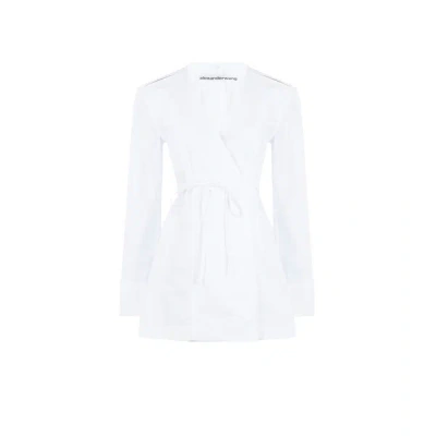 Alexander Wang White Wrap Minidress