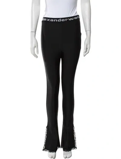 Pre-owned Alexander Wang Flared Pants In Black