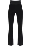 ALEXANDER WANG FLARED PANTS WITH BRANDED STRIPE