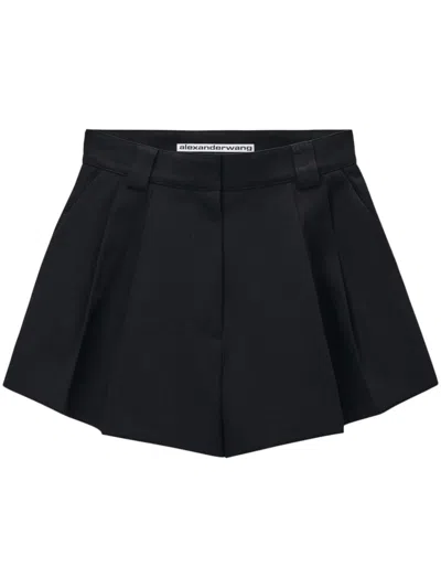 Alexander Wang Flared Shorts In Black