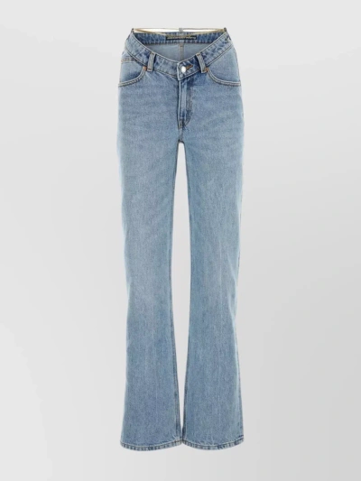 ALEXANDER WANG FLARED SILHOUETTE DENIM TROUSERS