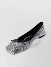 Alexander Wang Billie Rhinestone Embellished Ballet Flats In Black