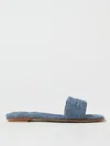 Alexander Wang Vy Slide Sandal In Denim In Indigo