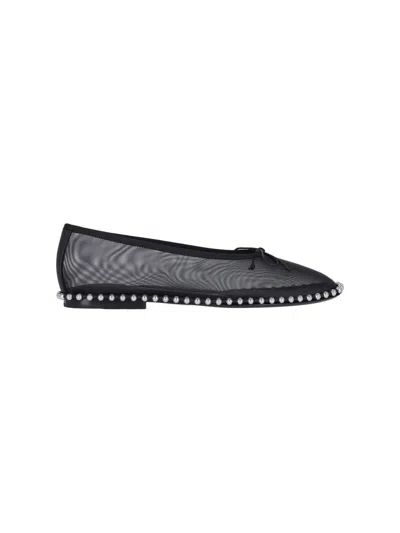 Alexander Wang Black Lina Ballchain Ballerina Flats