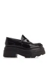 Alexander Wang Carter Platform Loafers In Nero