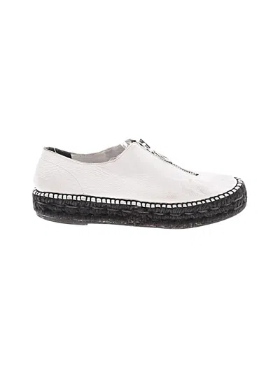Pre-owned Alexander Wang Flats In White