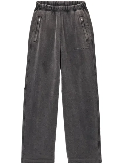 Alexander Wang Fleece Track Pants In Grey