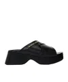 Alexander Wang Float Criss-cross Platform Sandal In Black