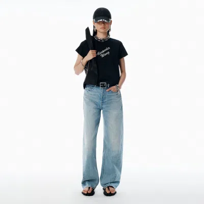 Alexander Wang Float Bleach Blue Mid-rise Jeans