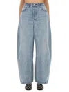 Alexander Wang Oversized Rounded Jeans In Blue
