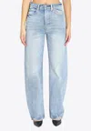 Alexander Wang Medium-waist Float Jeans In Blue