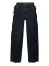 Alexander Wang Float Jeans Mit Ausgefransten Nähten In Black