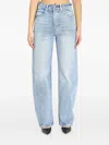 Alexander Wang Medium-waist Float Jeans In Blue