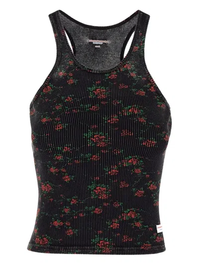 Alexander Wang Floral-print Ribbed Top