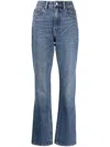 Alexander Wang Stacked High-rise Slim Jeans In Blue
