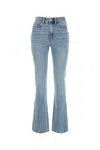 Alexander Wang Fly  High Waist Slim Stacked Vintage Faded Indigo-26 Nd  Female