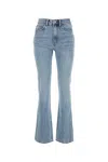 Alexander Wang Fly  High Waist Slim Stacked Vintage Faded Indigo-26 Nd  Female In Vintagefadedindigo