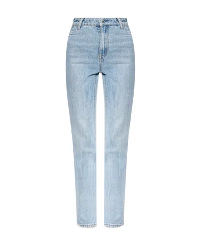 Alexander Wang Fly High-waisted Jeans In Blue