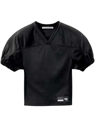 Alexander Wang Football T-shirt Clothing In Black