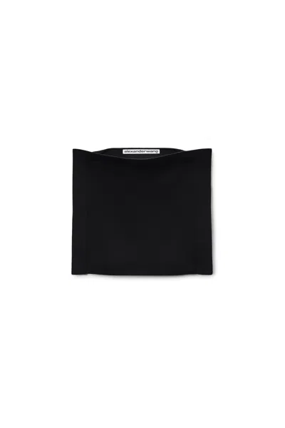 Alexander Wang Frame Sleeveless Crop Top In Black