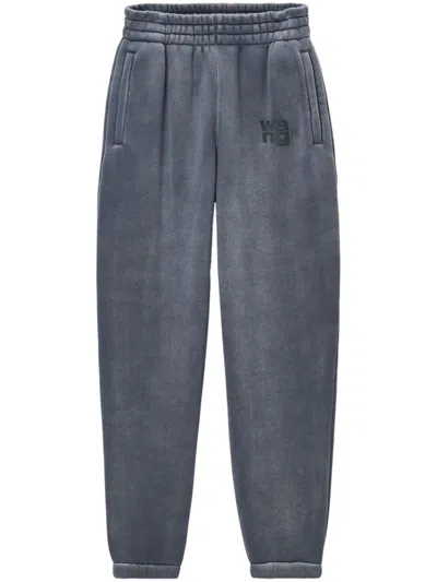 Alexander Wang French Terry Track Pants In Grey
