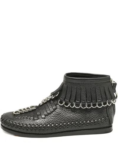 Pre-owned Alexander Wang Fringed Chain-detail Boots