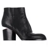 Alexander Wang Gabi Cutout Heel Ankle Boots In Black Leather In Black