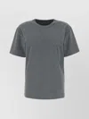 Alexander Wang Glittered Cotton Loose Fit T-shirt In Grey