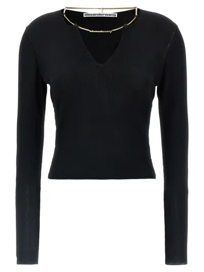 Alexander Wang 'gold Nameplate Chain' Sweater