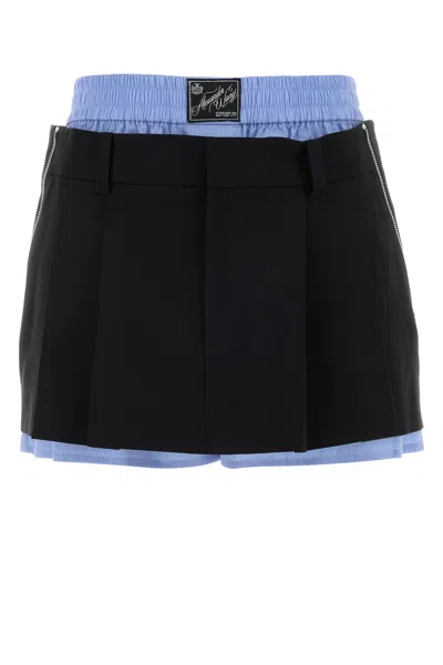 Alexander Wang Black Twill Pant-skirt