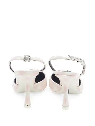 Pre-owned Alexander Wang Grace Gingham Slingback Pumps In Pink