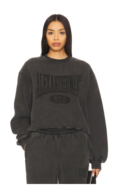 ALEXANDER WANG GRAPHIC CREWNECK SWEATSHIRT
