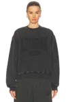 Alexander Wang Graphic Sweatshirt In Black
