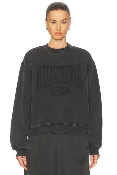 Alexander Wang Women Sweatshirt With Logo Print In Black