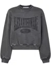 Alexander Wang Graphic Crewneck Sweatshirt In Gray