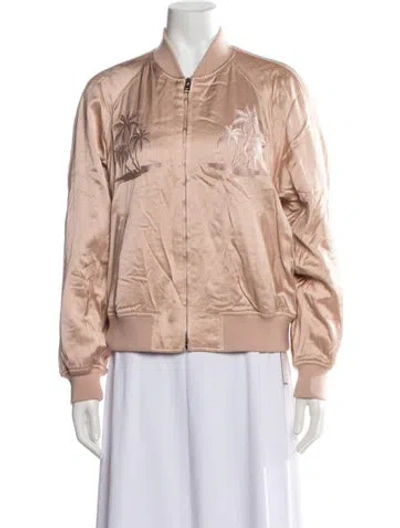 Pre-owned Alexander Wang Graphic Print Bomber Jacket In Neutrals