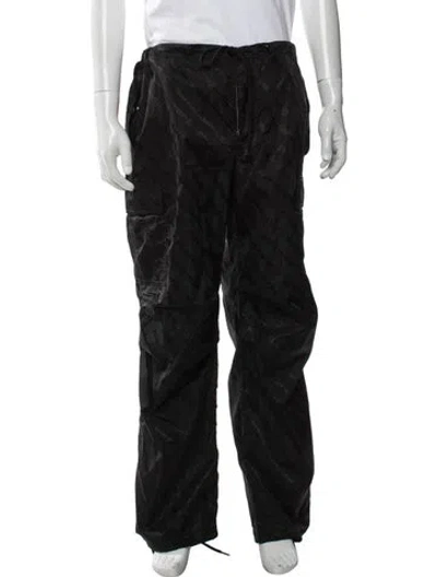 Pre-owned Alexander Wang Graphic Print Cargo Pants W/ Tags In Black