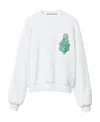 Alexander Wang Graphic-print Cotton Sweatshirt In White