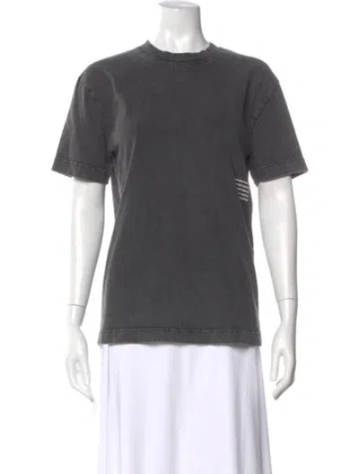 Pre-owned Alexander Wang Graphic Print Crew Neck T-shirt In Gray