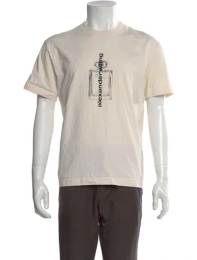 Pre-owned Alexander Wang Graphic Print Crew Neck T-shirt In Neutral