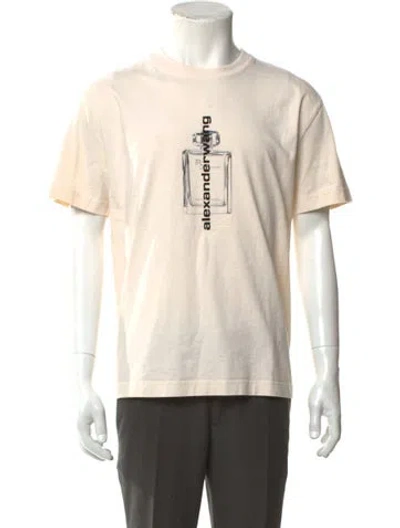 Pre-owned Alexander Wang Graphic Print Crew Neck T-shirt In Neutral