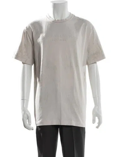 Pre-owned Alexander Wang Graphic Print Crew Neck T-shirt In Neutrals