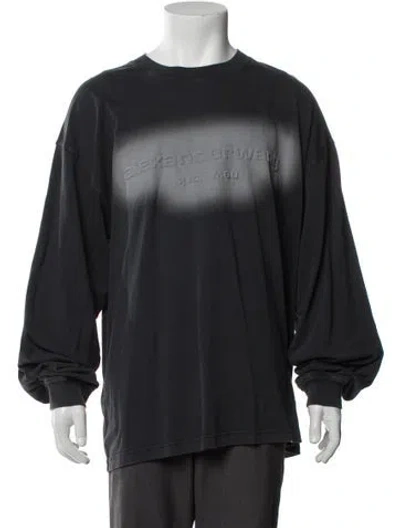 Pre-owned Alexander Wang Graphic Print Crew Neck T-shirt W/ Tags In Multi