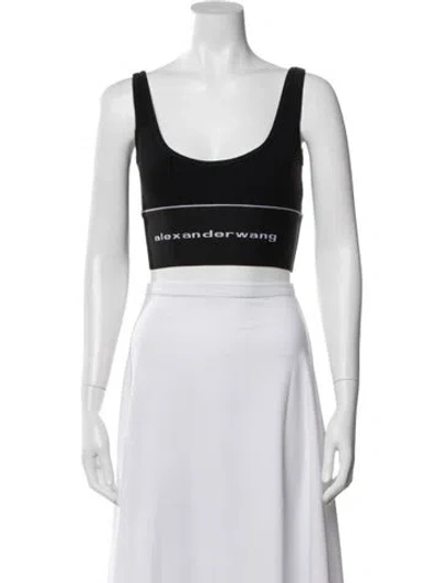 Pre-owned Alexander Wang Graphic Print Crystal Embellishments Lounge Set In Black
