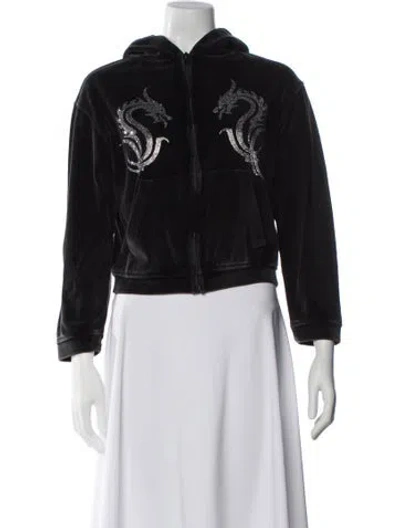 Pre-owned Alexander Wang Graphic Print Jacket In Black